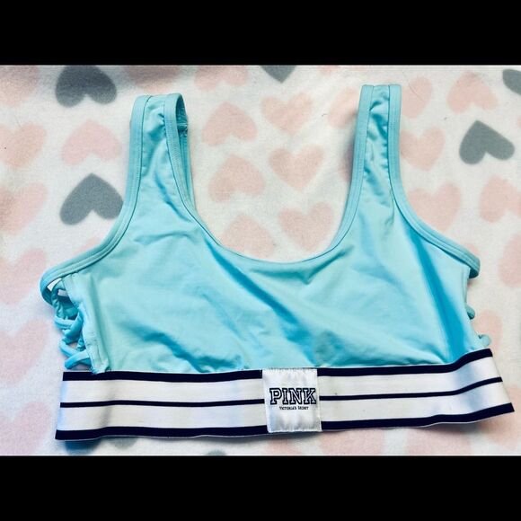 Victorias Secret Pink Caged Detail Sports Bra Small - Picture 1 of 5